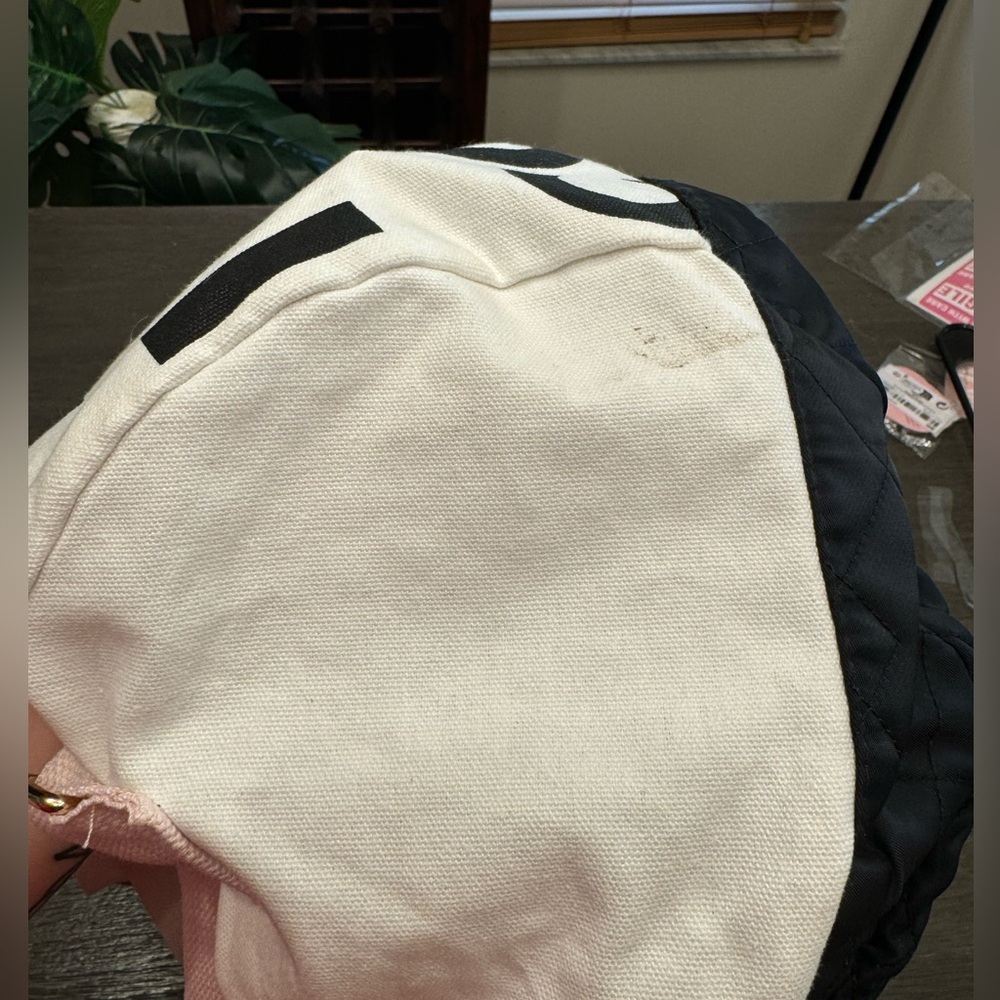 Benefit Cosmetics Pink, Black and White Small Quilted Duffle/Gym Bag - Picture 3 of 6
